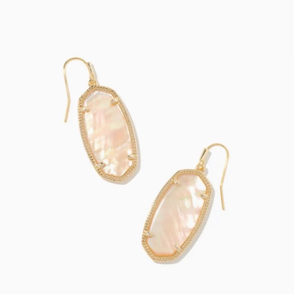 Kendra Scott Jewelry - Kendra Scott Elle Gold Drop Earrings in Golden Abalone